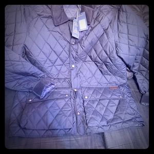Mens XLT Navy Quilted Jacket